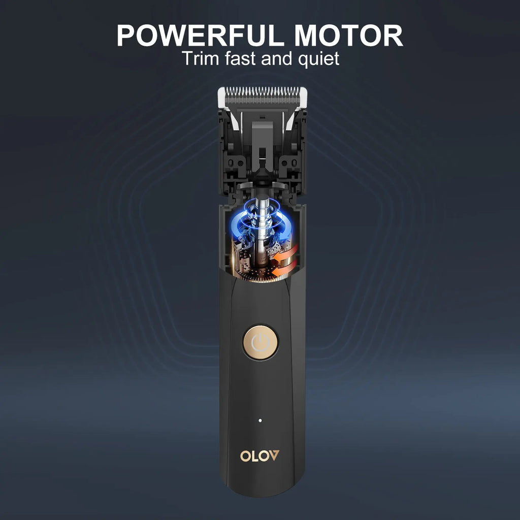 OLOV Anti-Nick Body & Ball Trimmer - Safe Ceramic Blade Groomer for Men